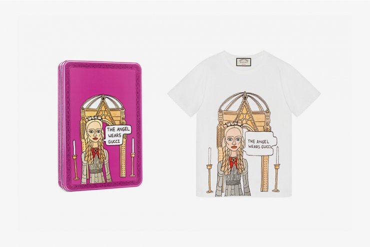 Cool t-shirts από τον οίκο Gucci σε συνεργασία με την illustrator Angelica Hicks