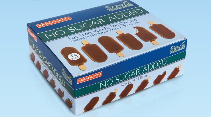 Νέο παγωτό PAPAFiLiPOU με στέβια, χωρίς ζάχαρη, με πλούσια γεύση!