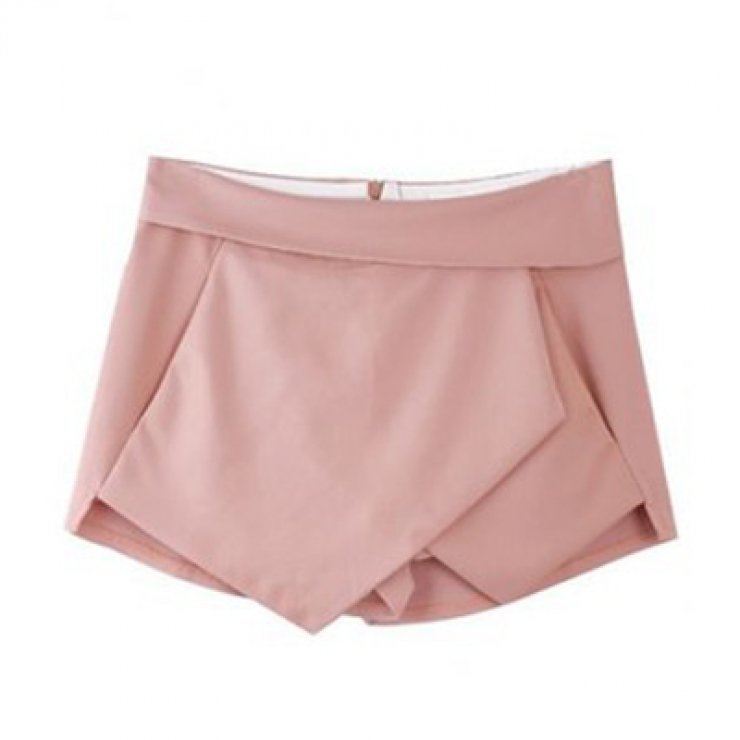 Asymmetrical Pockets Shorts