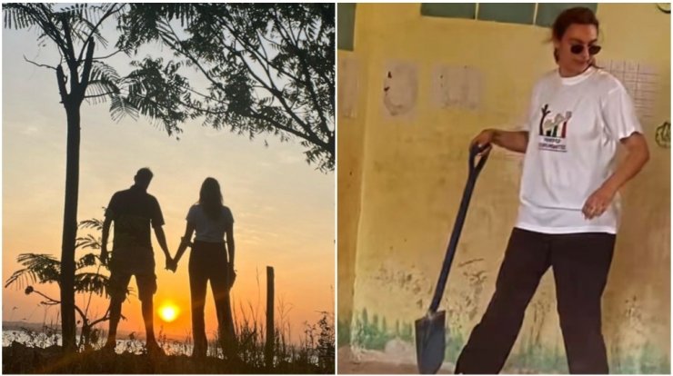 Λαμπροπούλου: Ο σύζυγός της την απαθανάτισε να κάνει εθελοντική εργασία στην Τανζανία