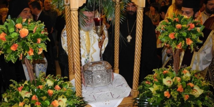 Η Παναχράντος Άνδρου & η κάρα Αγ.Παντελεήμονος στην Κύπρο 