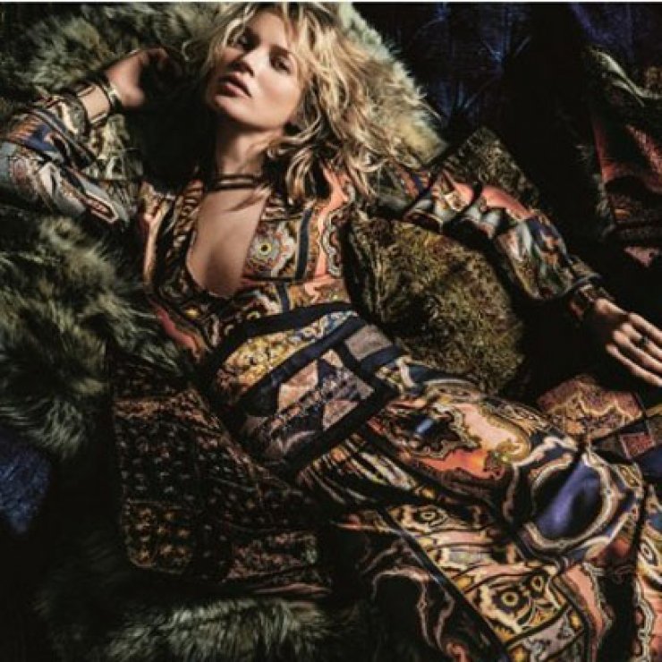 Kate Moss: Πρωταγωνιστεί στη καμπάνια του Etro [Εικόνες]