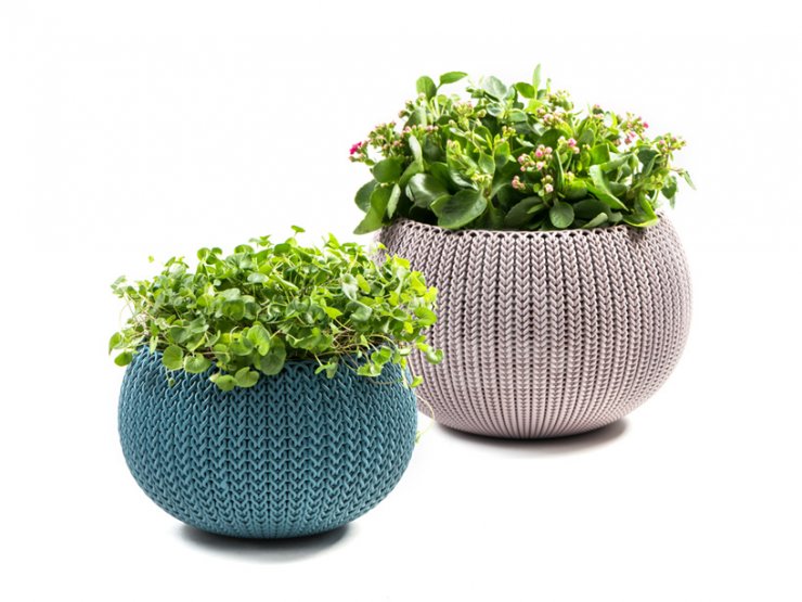 Πλεκτή γλάστρα!