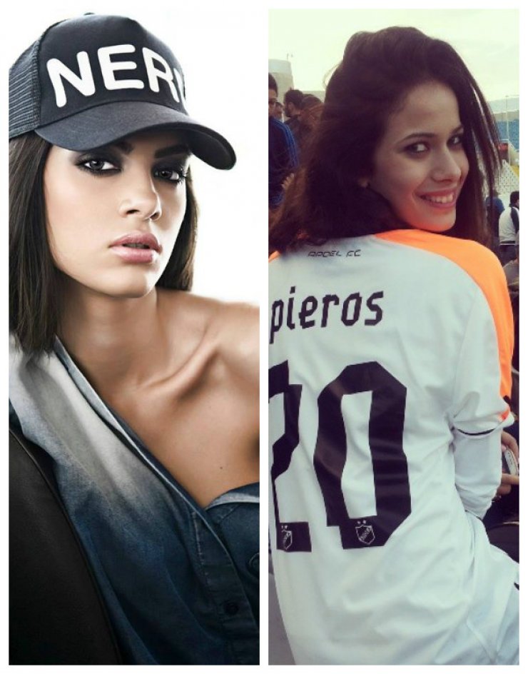 Άντρεα Κυριάκου - Μαρία Κορτζιά: Στο αεροδρόμιο Λάρνακας ταξιδεύουν για το ΑΠΟΕΛ