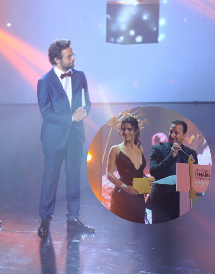 Η αμηχανία του Κωστή Μαραβέγια όταν κάλεσε την Τόνια Σωτηροπούλου στη σκηνή των βραβείων “Madame Figaro Γυναίκες της Χρονιάς 2017”