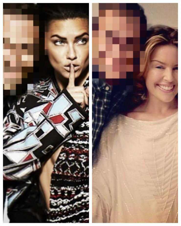 Ο Κύπριος στην αγκαλιά της Adriana Lima και της Kylie Minogue