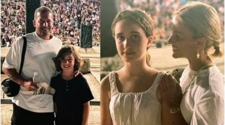 Xρύσανθος Τσουρούλλης - Έμιλυ Γιολίτη: Πήγαν στην Επίδαυρο με τα παιδιά τους και έμειναν ενθουσιασμένοι [εικόνες]