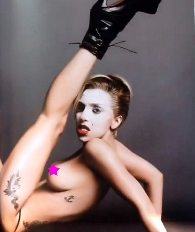 Lady Gaga: Προκαλεί με τη γυμνή φωτογράφησή της...και πάλι!