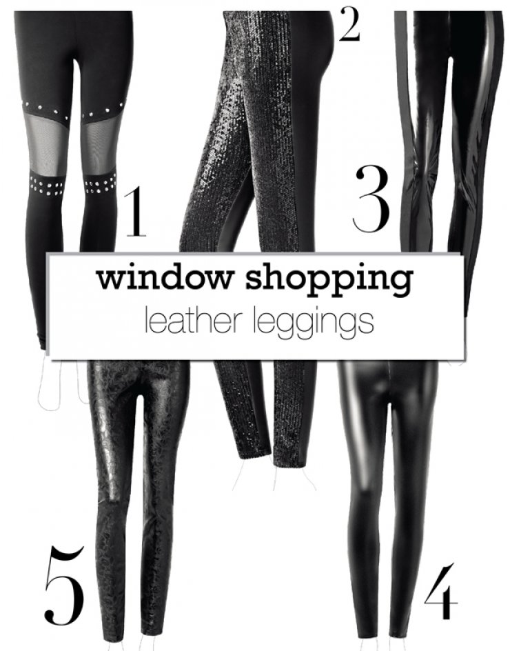 Leather leggings