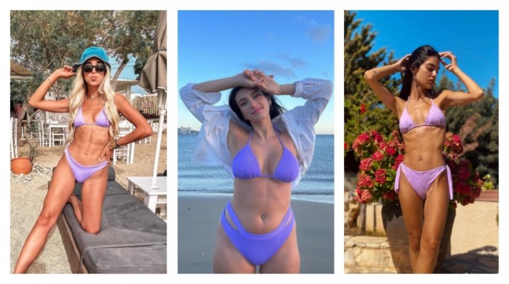 Λιλά μαγιό: 5 κορίτσια της μόδας που απογείωσαν την τάση 