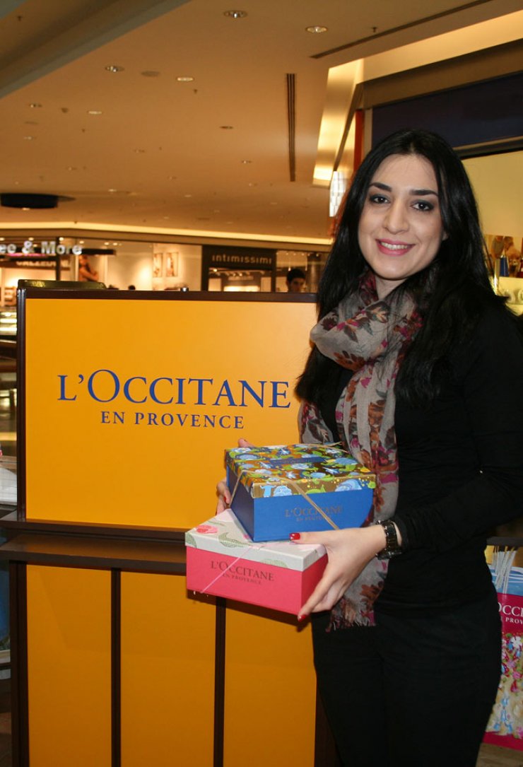 Η τυχερή του διαγωνισμού της L’Occitane