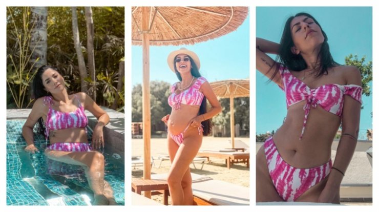 Tie-dye: 7 κορίτσια της μόδας που φόρεσαν αυτό το υπέροχο μαγιό που κοστίζει μόνο 10 ευρώ