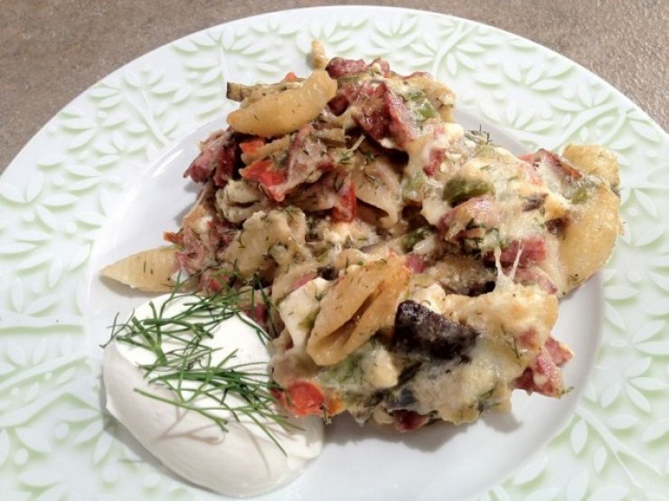 Κοχυλάκι με Λαχανικά Στο Φούρνο