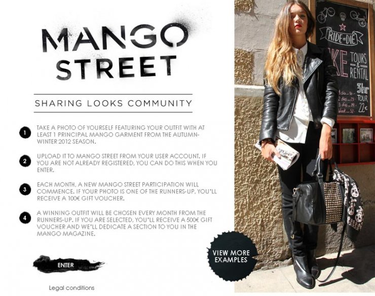 Οnline διαγωνισμός Mango Street