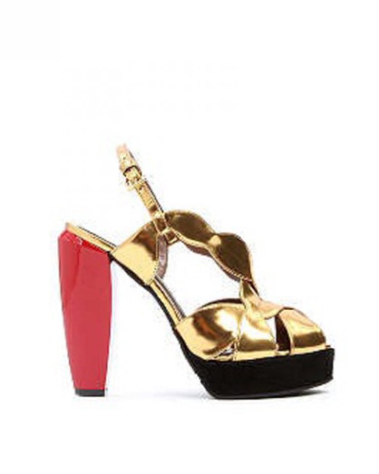 Selfridges golden heels