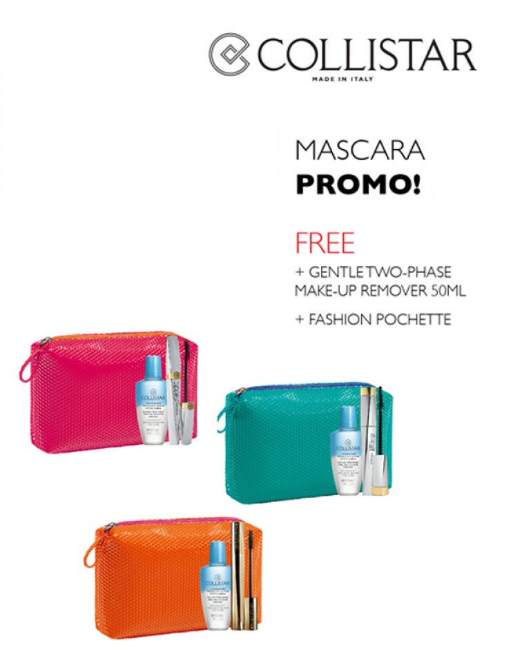 Για ακόμη μία χρονιά τα υπέροχα μάσκαρα promo τσαντάκια της Collistar επιστρέφουν με 2 φανταστικά δώρα