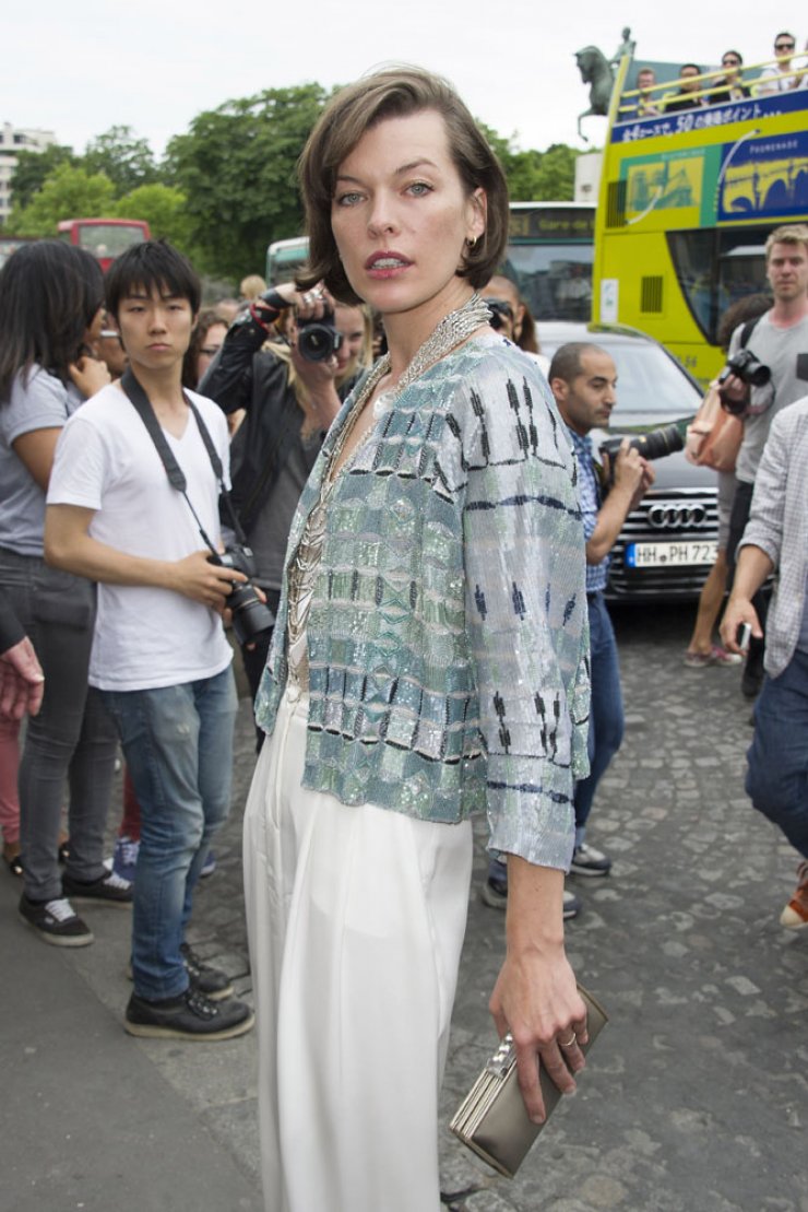 H Milla Jovovich στο show του Giorgio Armani!