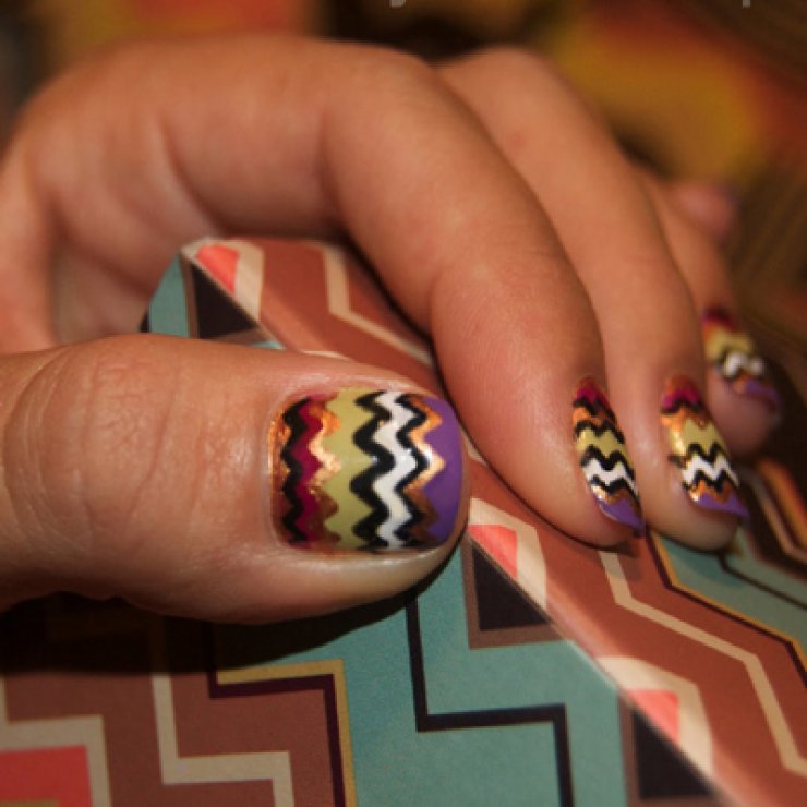 Missoni Boho Nail Art