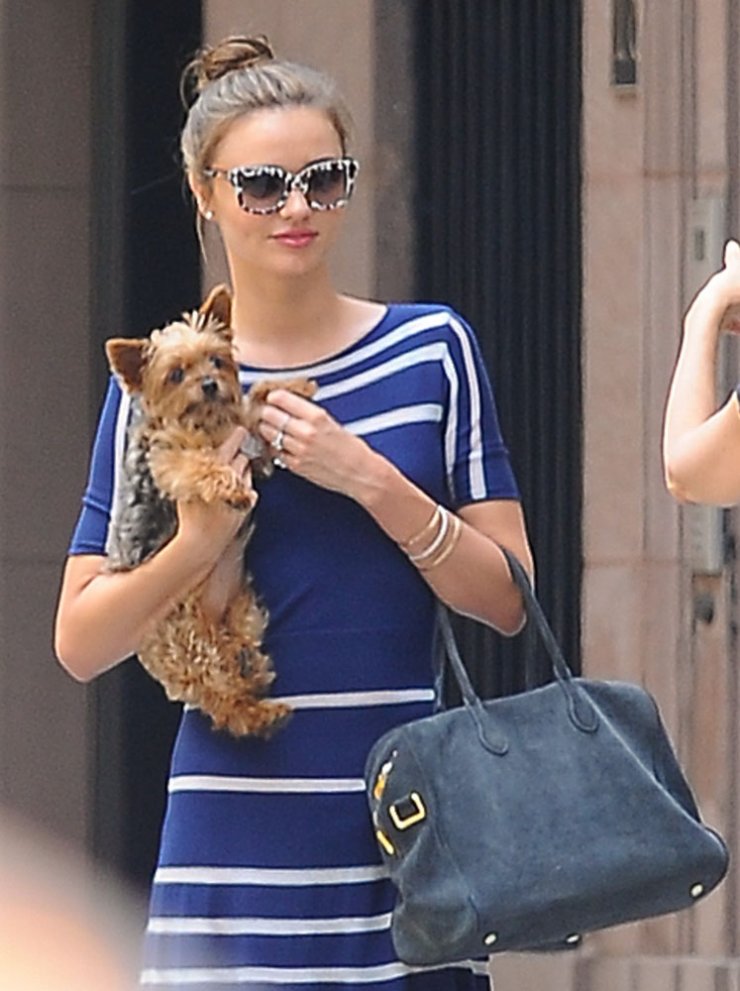 Miranda Kerr: Βόλτα με το σκυλάκι της
