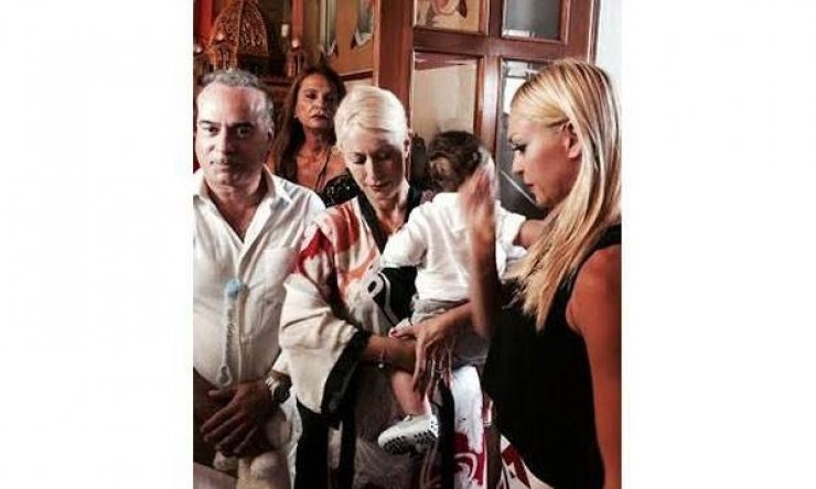 Τα τρυφερά λόγια της Μπακοδήμου για τον κουμπάρο της Φώτη Σεργουλόπουλο και τον βαφτισιμιό της