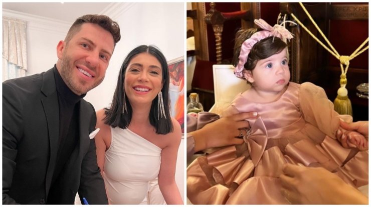 Νάσια Σιαηλά – Γιώργος Νικολάου: Βάφτισαν την κόρη τους, Άρια [εικόνες]