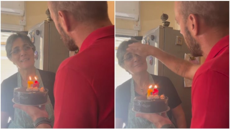 Νεκτάριος Αλεξάνδρου: Έκανε έκπληξη στη μητέρα του για τα γενέθλιά της [βίντεο]