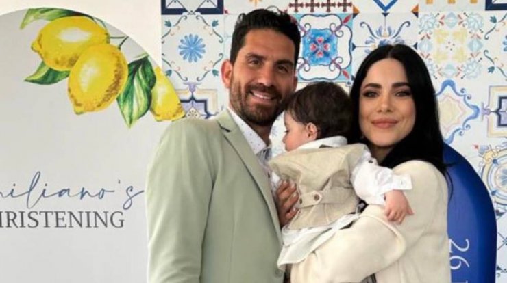 Μάριος Νικολάου – Τάνια Γεραλη: Βάφτισαν τον γιο τους, Αιμιλιανο [εικόνες]