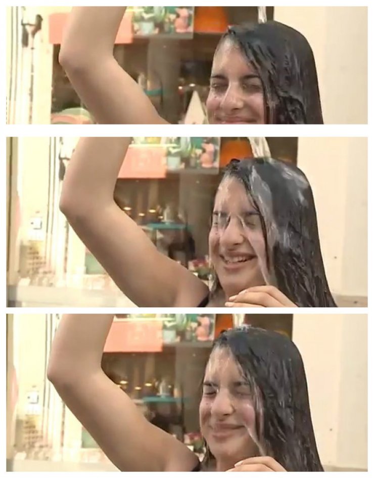 Νεαρή πήγε στην Λήδρας και έκανε μπάνιο μπροστά σε περαστικούς που δεν πίστευαν στα μάτια τους