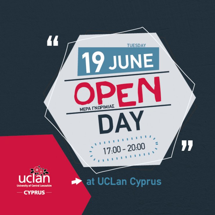 Open Day Πανεπιστημίου UCLan Cyprus με 50% έκπτωση στην προκαταβολή σου