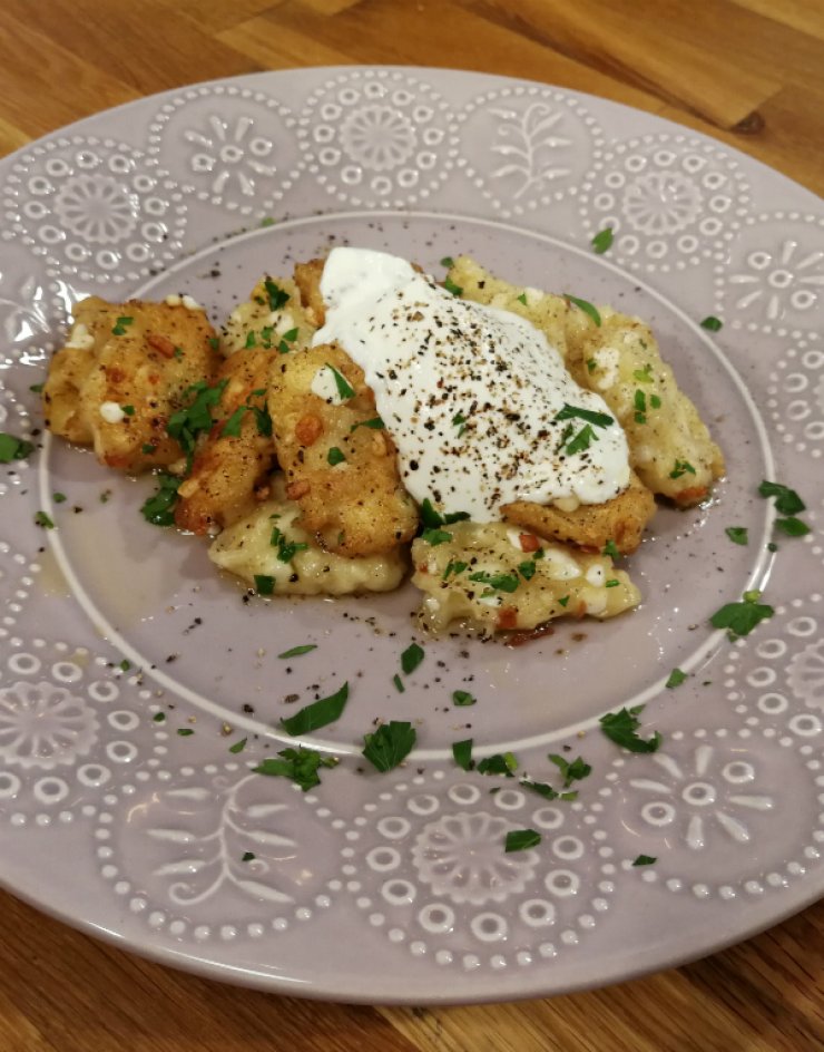 Lazy vareniki (ουκρανικά ζυμαρικά)