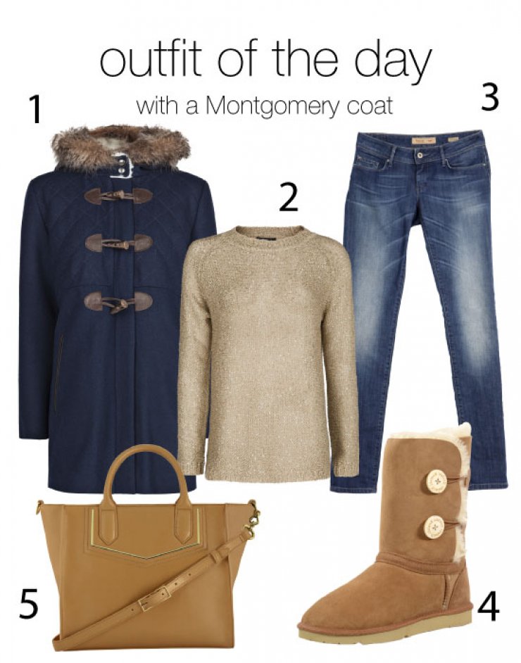 With a Montgomery coat
