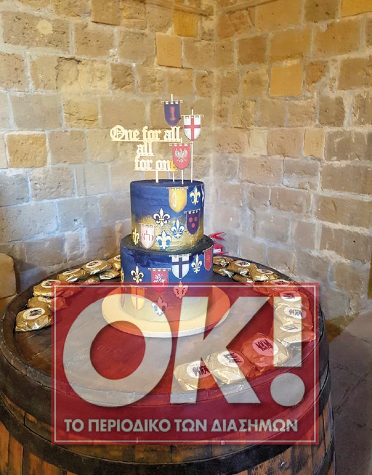 Η βάπτιση του γιου Κύπριας ηθοποιού με θέμα τους "Τρεις σωματοφύλακες"