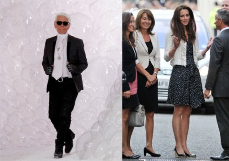 Ο Καρλ Λάγκερφελντ θαυμάζει την κυρία Μίντλετον