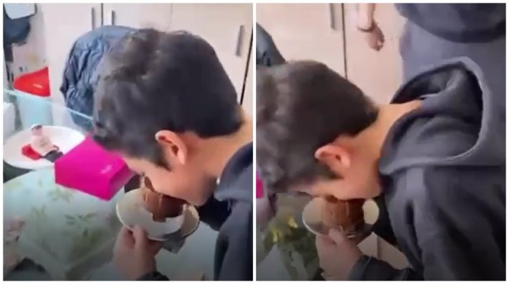 Ο γιος επώνυμης Κύπριας βούτηξε το πρόσωπό του στην τούρτα – έκπληξη που του ετοίμασε η μαμά του! [βίντεο]