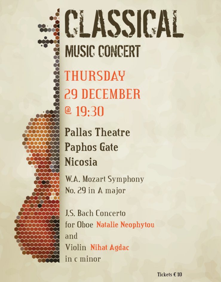 Συναυλία κλασικής μουσικής από τη νεοσύστατη δικοινοτική Ορχήστρα Μουσικής Δωματίου Κύπρου