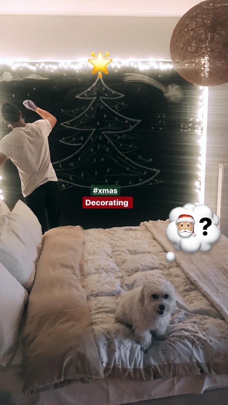 Επώνυμος Κύπριος αντί να στολίσει χριστουγεννιάτικο δέντρο… το ζωγράφισε!