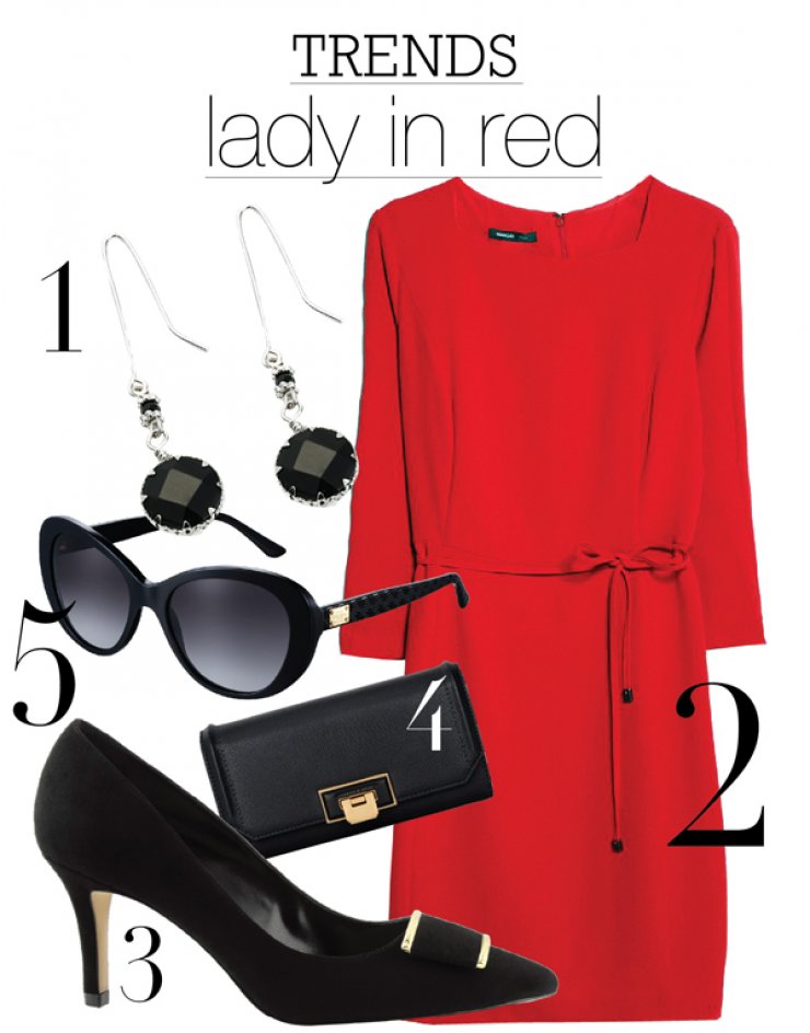 Lady in red