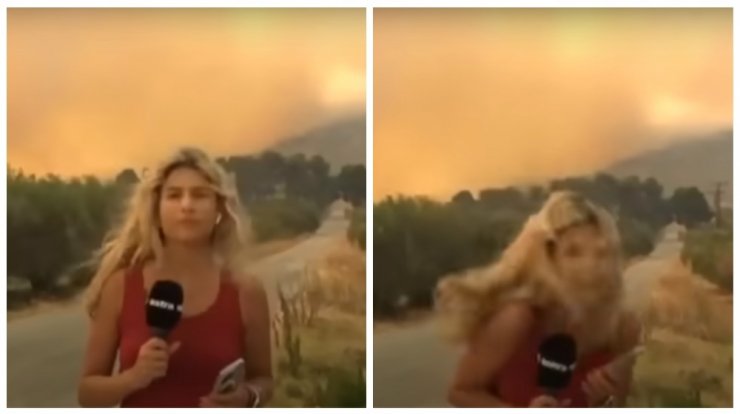 Έκρηξη κοντά σε ρεπόρτερ – Τρέχει έντρομη ενώ βρισκόταν on air [βίντεο]