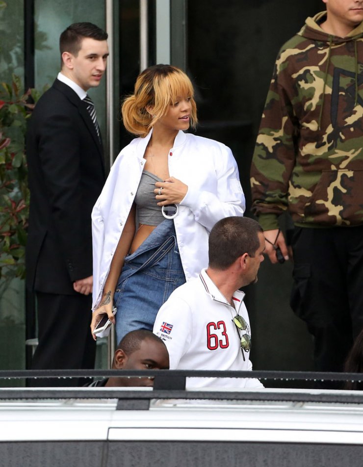 Η Rihanna στο Mancehster για τη συναυλία της!