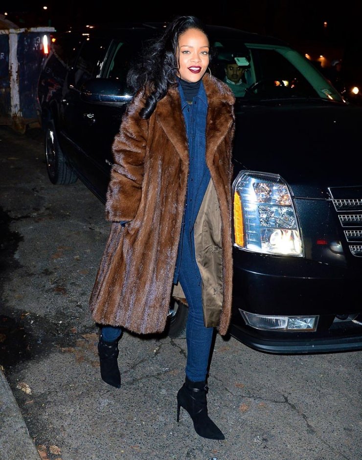 Η διάσημη και η γούνα της