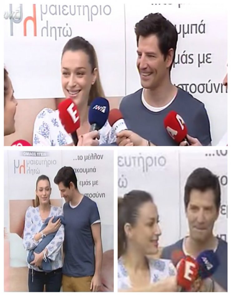 Ρουβάς – Ζυγούλη: Η αποκάλυψη για το όνομα του νεογέννητου γιου τους στην έξοδο από το μαιευτήριο!