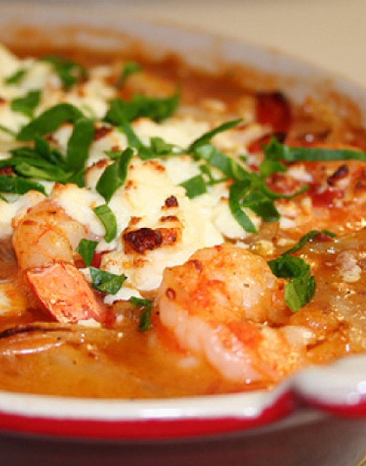 Γαρίδες σαγανάκι