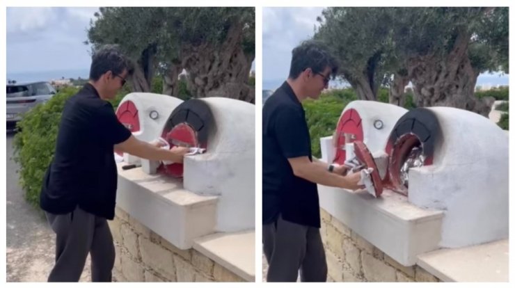 Ο Σάκης Ρουβάς ξεφουρνίζει οφτόν κλέφτικον στην Πέγεια [βίντεο]