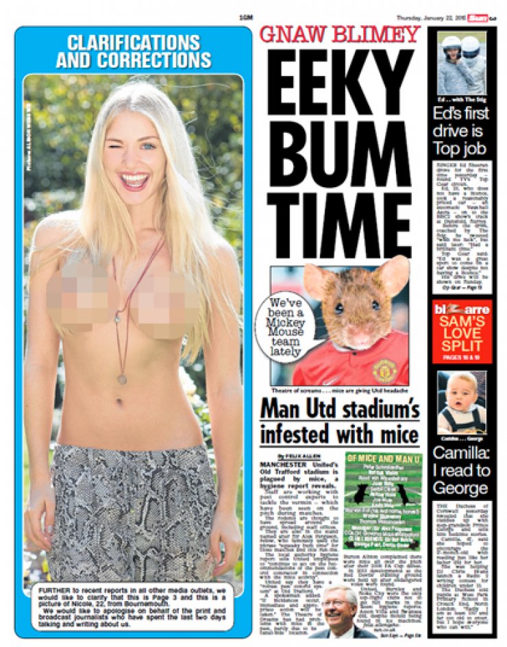 «The Sun»: Ξανάβαλε γυμνόστηθη στη σελίδα 3 -Σάλος στη Βρετανία