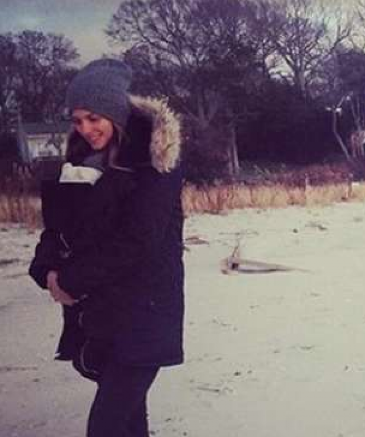 Σοφία Καρβελα: Με τον μικρό Νίκο στα χιόνια