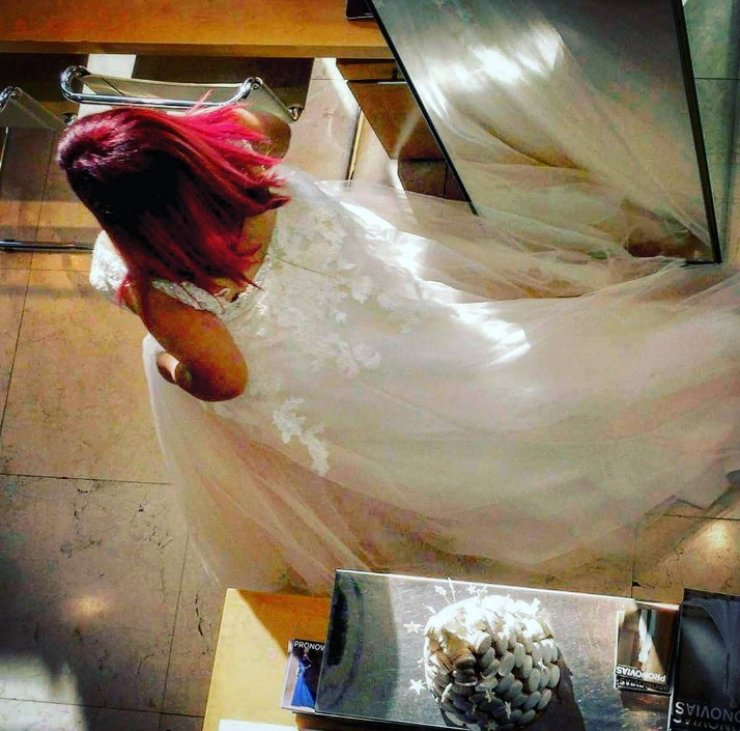 Πρόβα νυφικού για Κύπρια ηθοποιό