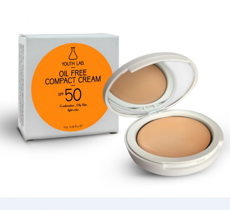 Youth Lab. Oil Free Compact Cream SPF50: Κίνηση ματ που νικάει τον ήλιο