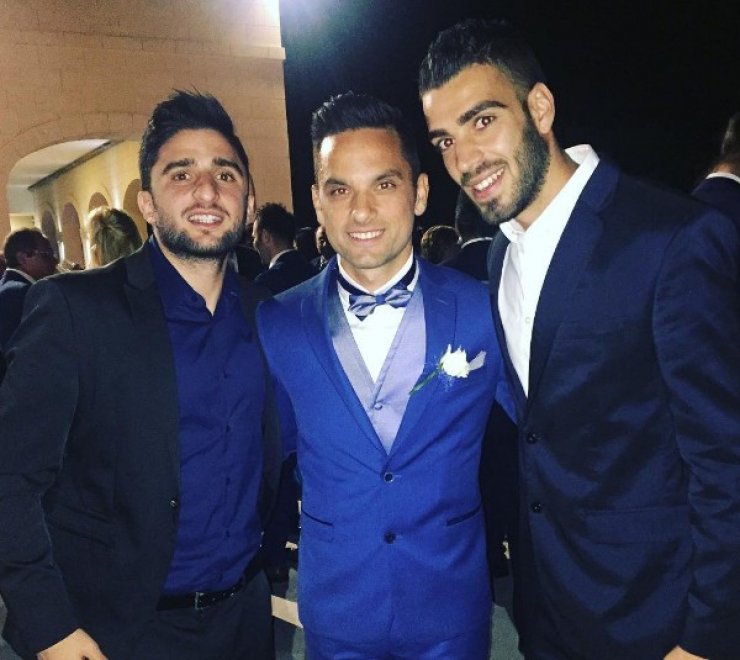 Κύπριοι ποδοσφαιριστές πήγαν στη Μάλτα για το γάμο του...[εικόνες]