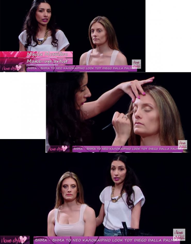 Βήμα βήμα το νέο look του Diedo dalla Palma από την μακιγιέρ, Μαρία Μιτσίδου
