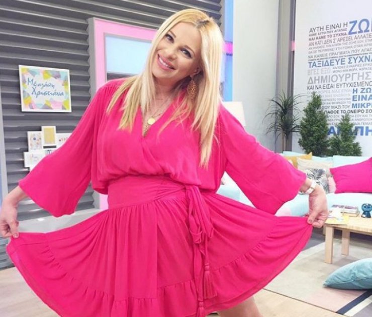 Η πρώτη δημόσια εμφάνιση της Χριστιάνας Αριστοτέλους μετά τη γέννηση της μικρής Μελίνας